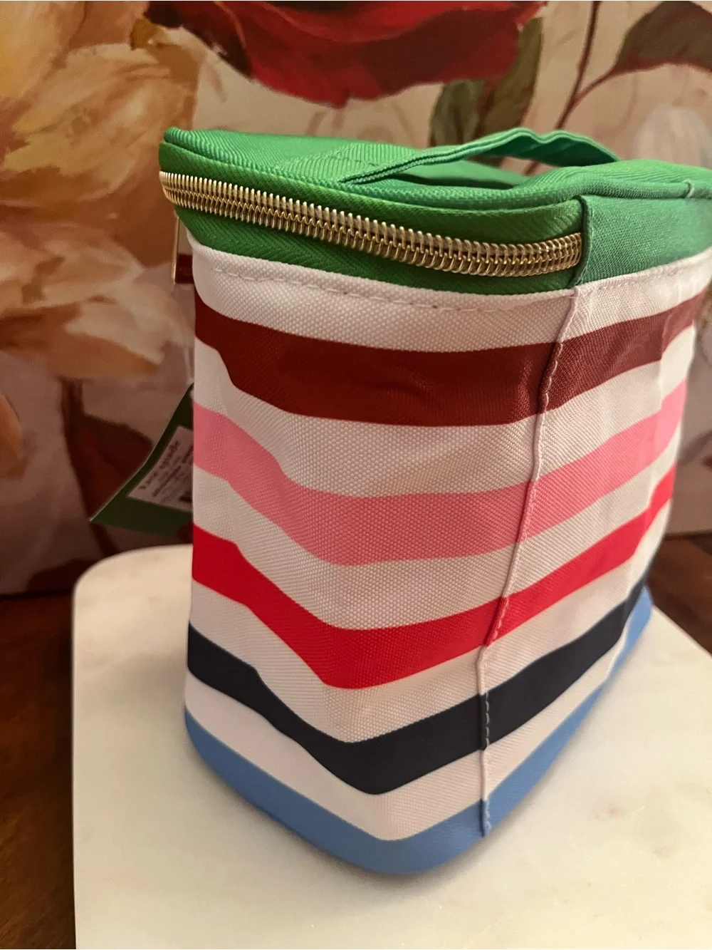 kate spade Multicolor Adventure Stripe Lunch Tote w/Insulated Interior (NWT)
